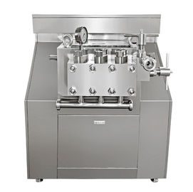 डबल स्टेज जूस Homogenizer 3000l / H फ्लो मैनुअल ऑपरेशन प्रेशर